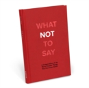 Knock Knock What Not to Say - Book