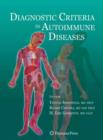 Diagnostic Criteria in Autoimmune Diseases - Book