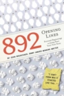 892 Opening Lines : Fictional Beginnings to Jumpstart Your Next Story - Book