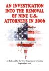 An Investigation Into the Removal of Nine U.S. Attorneys in 2006 - Book