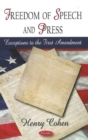 Freedom of Speech & Press : Exceptions to the First Amendment - Book