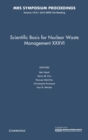 Scientific Basis for Nuclear Waste Management XXXVI: Volume 1518 - Book