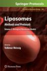 Liposomes : Methods and Protocols, Volume 2: Biological Membrane Models - Book