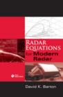 Radar Equations for Modern Radar - eBook