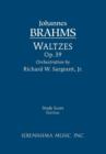 Waltzes, Op.39 (orchestra) : Study score - Book