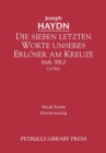 Die Sieben Letzten Worte Unseres Erloser Am Kreuze, Hob.XX.2 : Vocal Score - Book