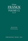 Psaume CL, M.69 : Vocal score - Book