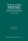 Venite populi, K.260 / 248a : Vocal score - Book