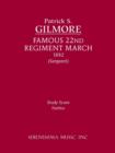 Famous 22nd Regiment March : Study Score - Book