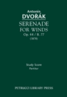 Serenade for Winds, Op.44 / B.77 : Study Score - Book