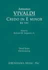 Credo in E Minor, RV 591 : Vocal Score - Book