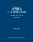 Neue Liebeslieder, Op.65 : Study Score - Book