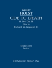 Ode to Death, H.144 : Study score - Book