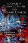 Advances in Condensed Matter & Materials Research : Volume 8 - Book
