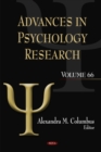 Advances in Psychology Research : Volume 66 - Book