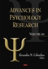 Advances in Psychology Research : Volume 69 - Book