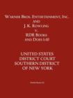 Warner Bros. Entertainment, Inc. & J. K. Rowling V. Rdr Books and 10 Does - Book