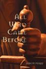 All Who Came Before - Book