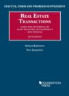 Statute, Form and Problem Supplement to Real Estate Transactions - Book