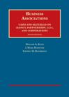 Business Associations, Cases and Materials on Agency, Partnerships, and Corporations - Book