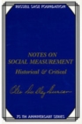 Notes on Social Measurement : Historical and Critical - eBook