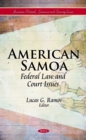 American Samoa : Federal Law and Court Issues - eBook