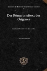 Der Roemerbrieftext des Origenes : nach der Codex von der Goltz - Book