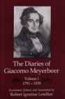 The Diaries of Giacomo Meyerbeer: 1791-1839 - Book