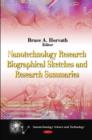 Nanotechnology Research Biographical Sketches & Research Summaries - Book