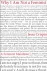 Why I Am Not A Feminist : A Feminist Manirfesto - Book