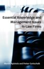 Essential Knowledge and Management Issues in Law Firms - Book