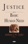 Justice As A Basic Human Need - eBook