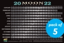2022 Moon Calendar Card (5 pack) : Lunar Phases, Eclipses, and More! - Book