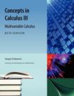 Concepts in Calculus III Beta Version - Book