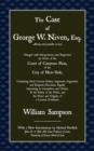 The Case of Geoge W. Niven, Esq. - Book