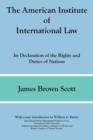 The American Institute of International Law - Book