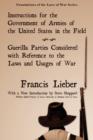 Instructions for the Government of Armies of the United States in the Field - Book