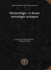 Martyrologes et douze menologes syriaques - Book