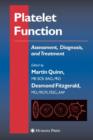 Platelet Function : Assessment, Diagnosis, and Treatment - Book