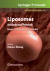 Liposomes : Methods and Protocols, Volume 2: Biological Membrane Models - Book