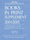 Books In Print Supplement, 2014-15 : 3 Volume Set - Book