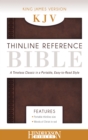 KJV Thinline Reference Bible Chestnut Brown - Book