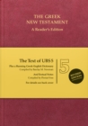 UBS5 Greek New Testament : A Reader's Edition - Book