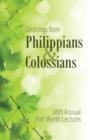 Gleanings from Philippians & Colossians - Book