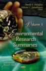 Environmental Research Summaries Volume 1 - eBook