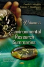 Environmental Research Summaries Volume 3 - eBook