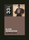 Richard Hell and the Voidoids' Blank Generation - Book