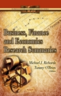 Business, Finance & Economics Research Summaries - Book