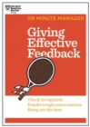 Giving Effective Feedback (HBR 20-Minute Manager Series) - Book