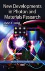 New Developments in Photon & Materials Research - Book